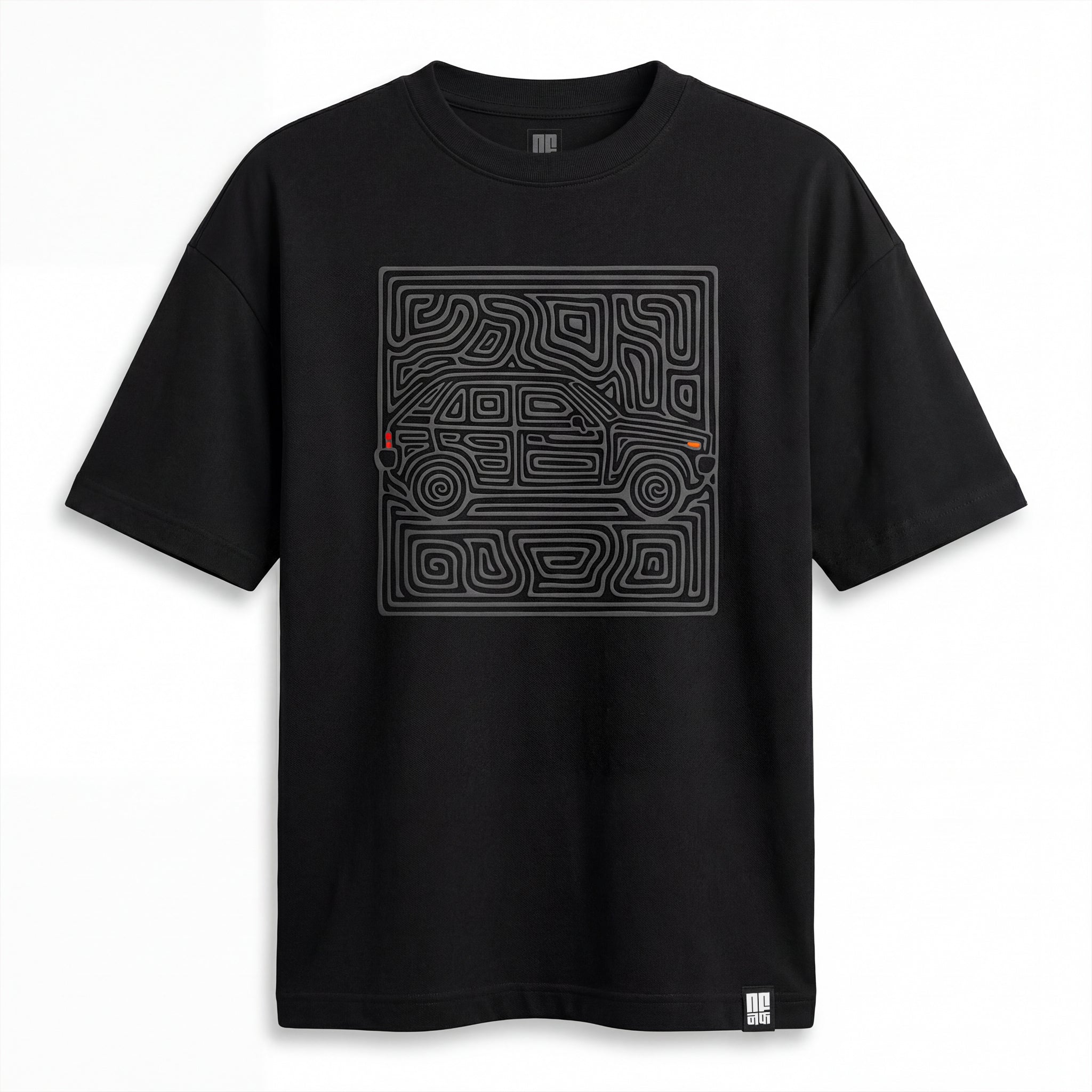 NVRFOUND LABYRINTH T-SHIRT - BLACK