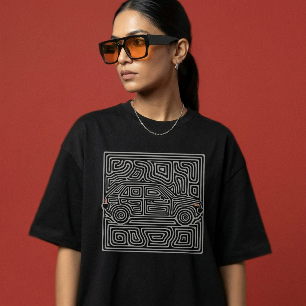 NVRFOUND LABYRINTH T-SHIRT - BLACK
