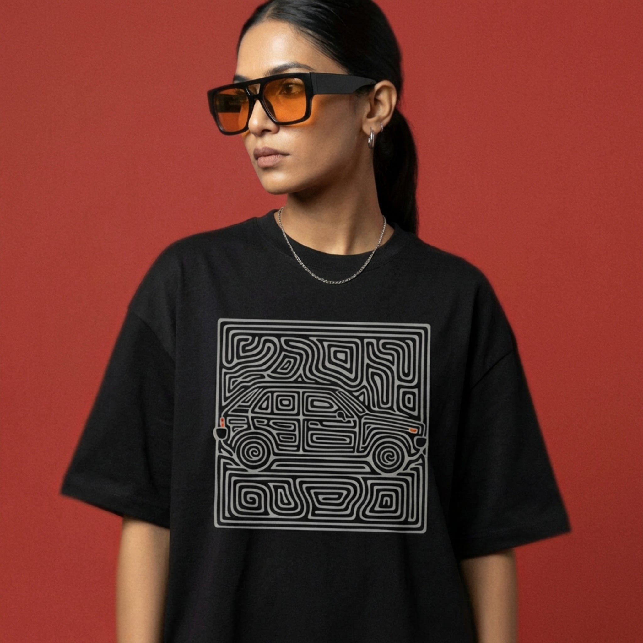 NVRFOUND LABYRINTH T-SHIRT - BLACK