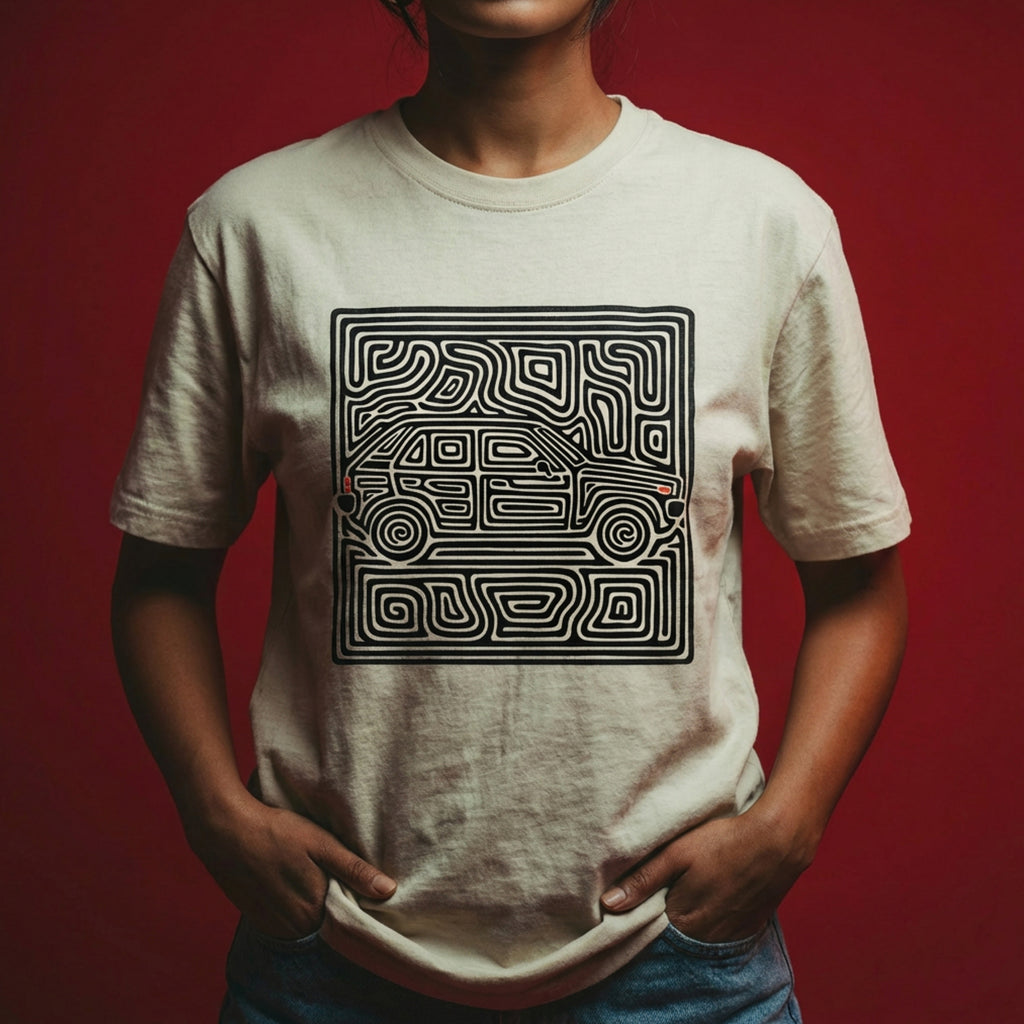 NVRFOUND LABYRINTH T-SHIRT - Off-White