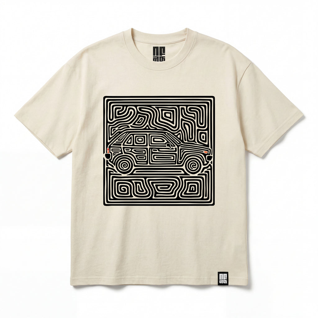 NVRFOUND LABYRINTH T-SHIRT - Off-White