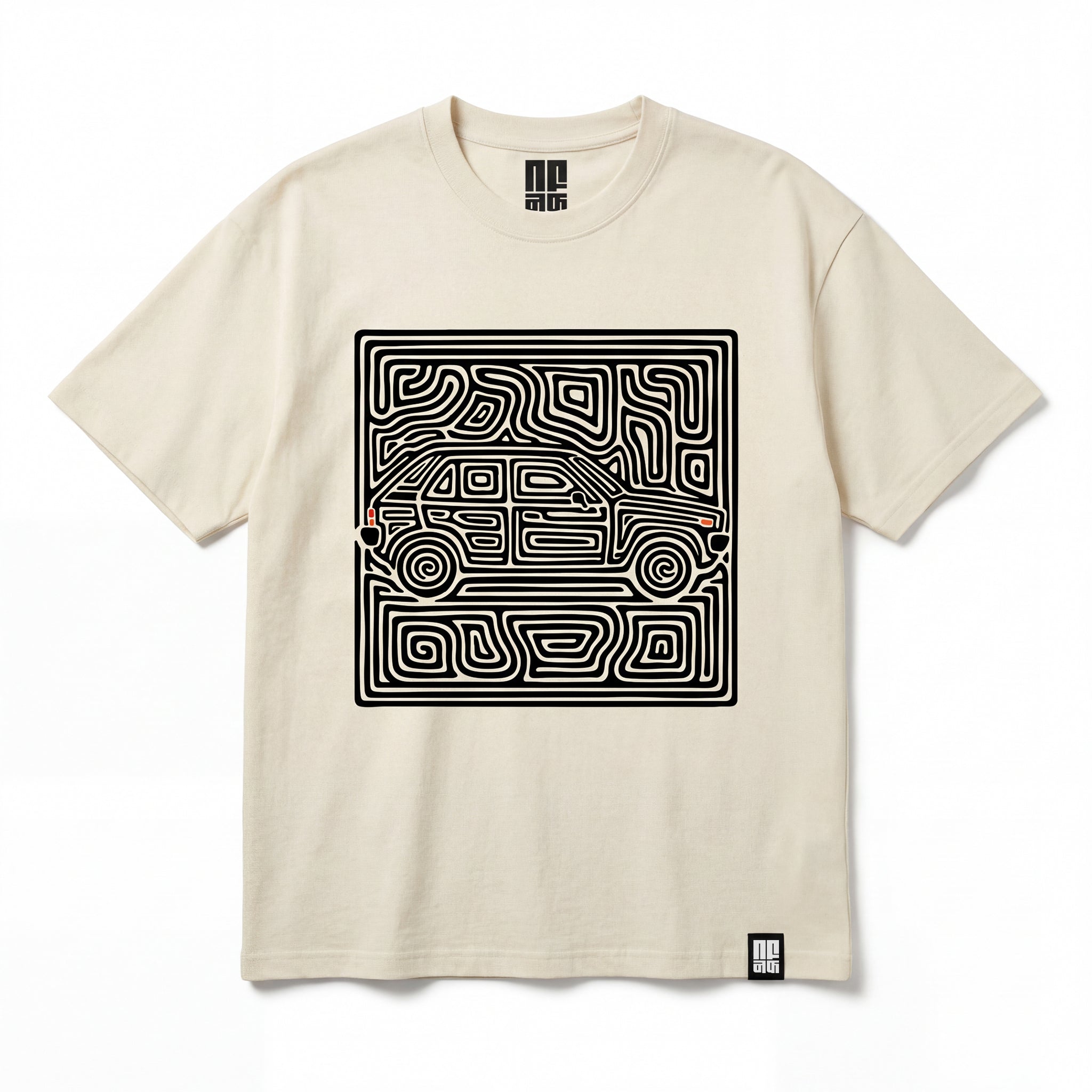 NVRFOUND LABYRINTH T-SHIRT - Off-White