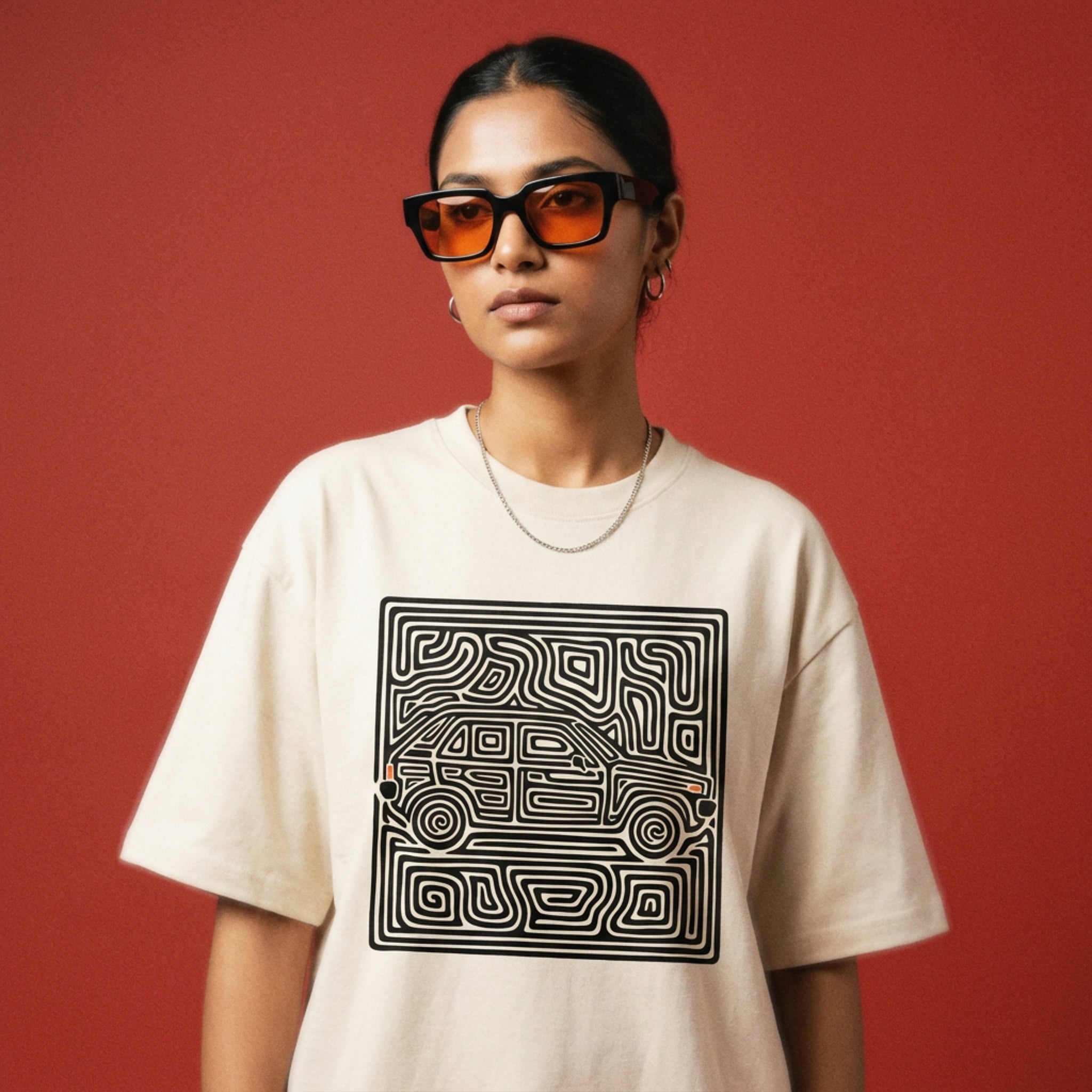 NVRFOUND LABYRINTH T-SHIRT - Off-White