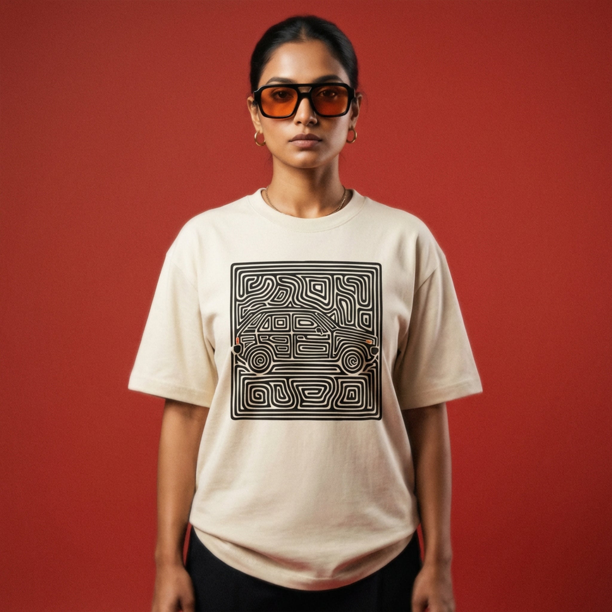 NVRFOUND LABYRINTH T-SHIRT - Off-White