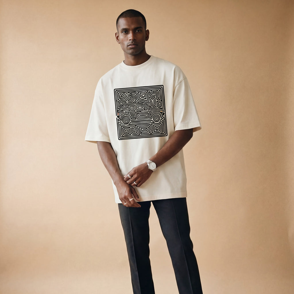 NVRFOUND LABYRINTH T-SHIRT - Off-White