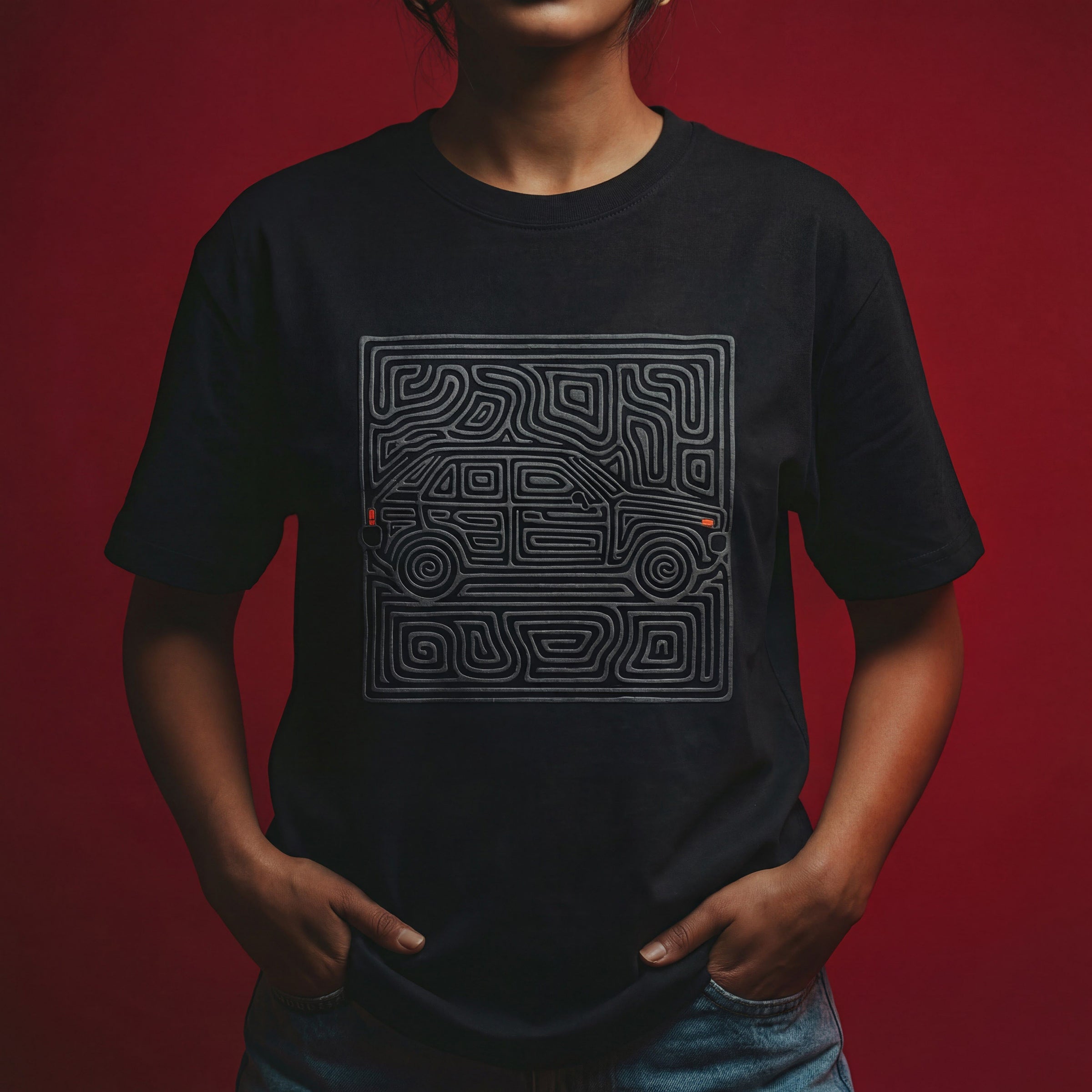 NVRFOUND LABYRINTH T-SHIRT - BLACK
